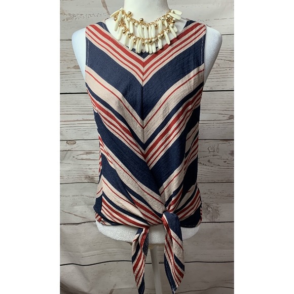 Anthropologie Tops - NWOT Sunday In Brooklyn Nautical Chevron Top